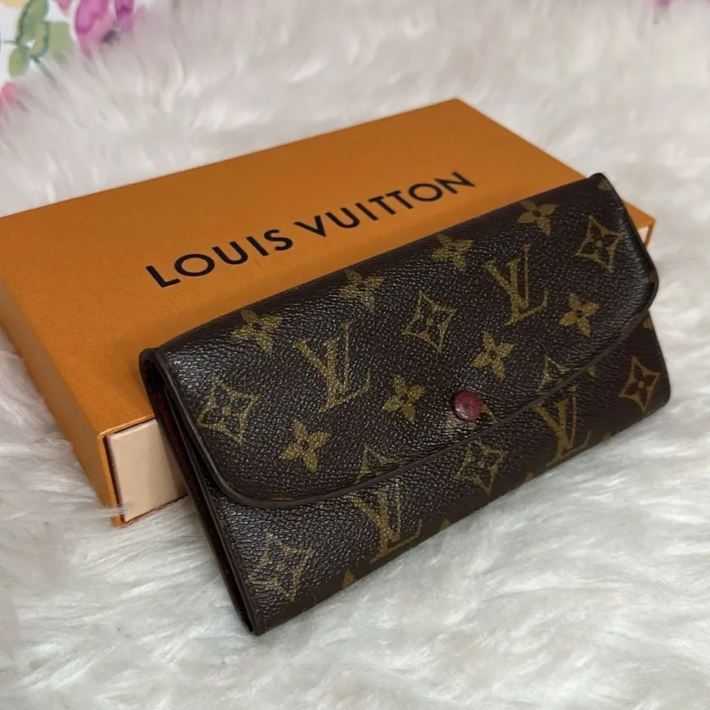 💯Authentic Louis Vuitton Emilie Monogram Long Wallet🍀